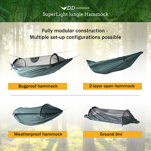 DD SuperLight Jungle Hammock, the best camping equipment.