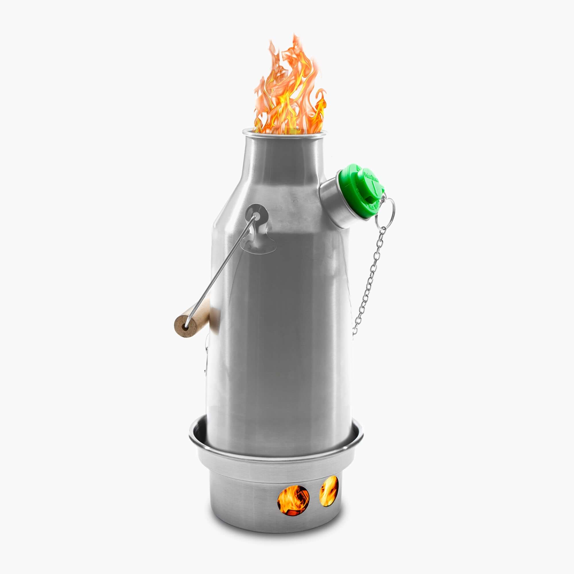 Kelly Kettle Trekker 0.6L lightweight aluminium camping kettle for backpacking
