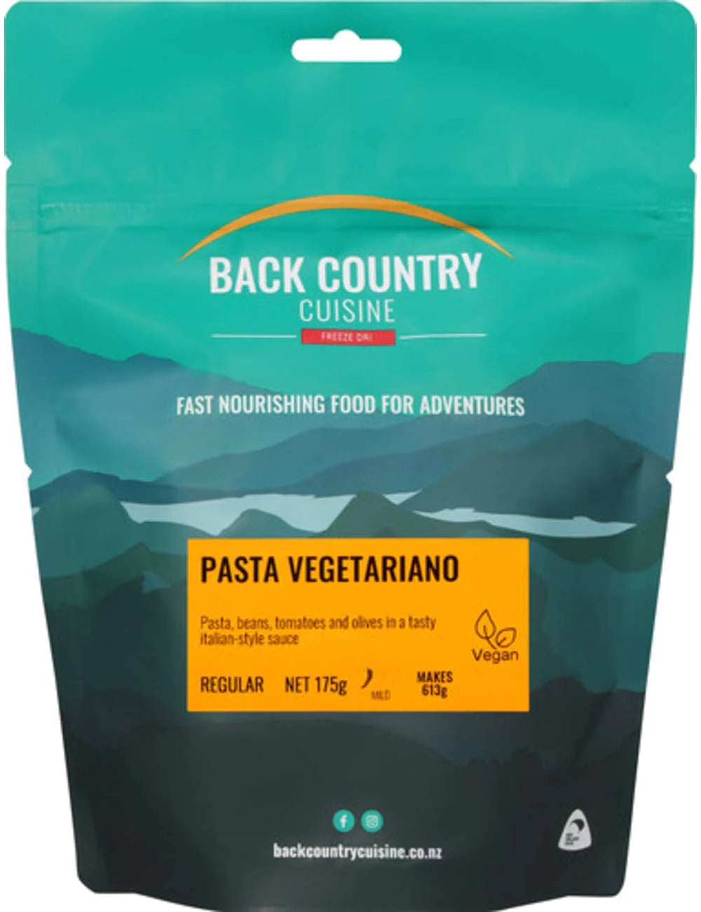 Back Country Cuisine - Pasta Vegetariano