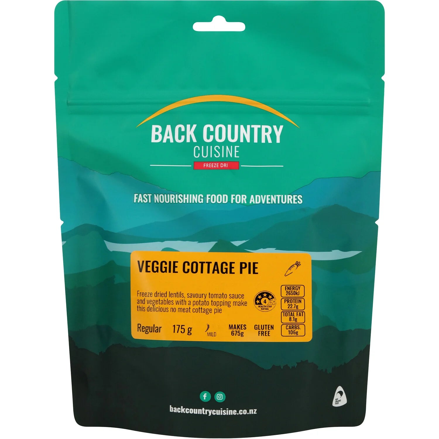 Back Country Cuisine - Veggie Cottage Pie