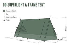 DD SuperLight A Frame Tent (Can be used with the A Frame Mesh Tent)