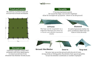 dd tarp 3x3m DD Tarp 3m x 3m (Choice of colour)