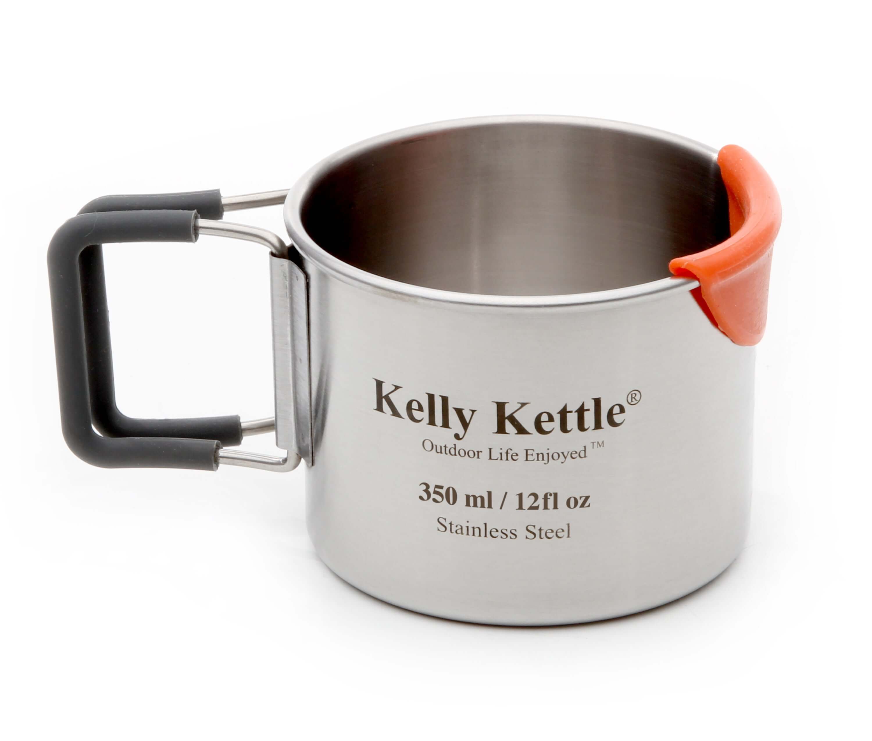 Kelly Kettle stainless steel camping cup set 350ml and 500ml for outdoor cooking
